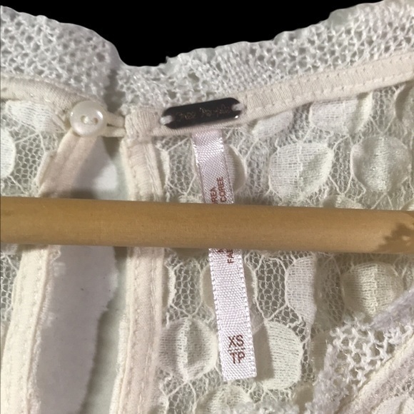 Deleting tomorrow 8/15🛑Free People Varsity Shedder Lace Peplum Tank size XS - Picture 5 of 10